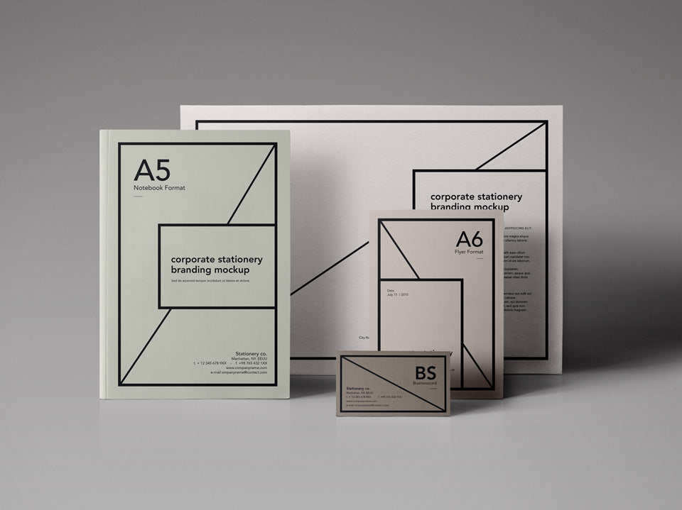 Authentic Stationery Branding Mockup