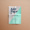 A4 Overhead Paper Mockup Psd