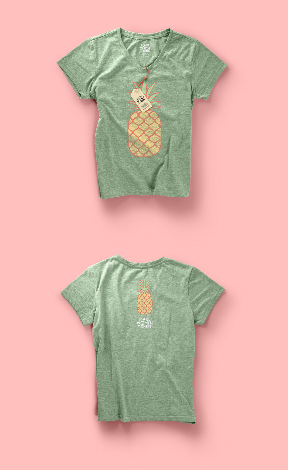 Women T-Shirt Mockup Psd