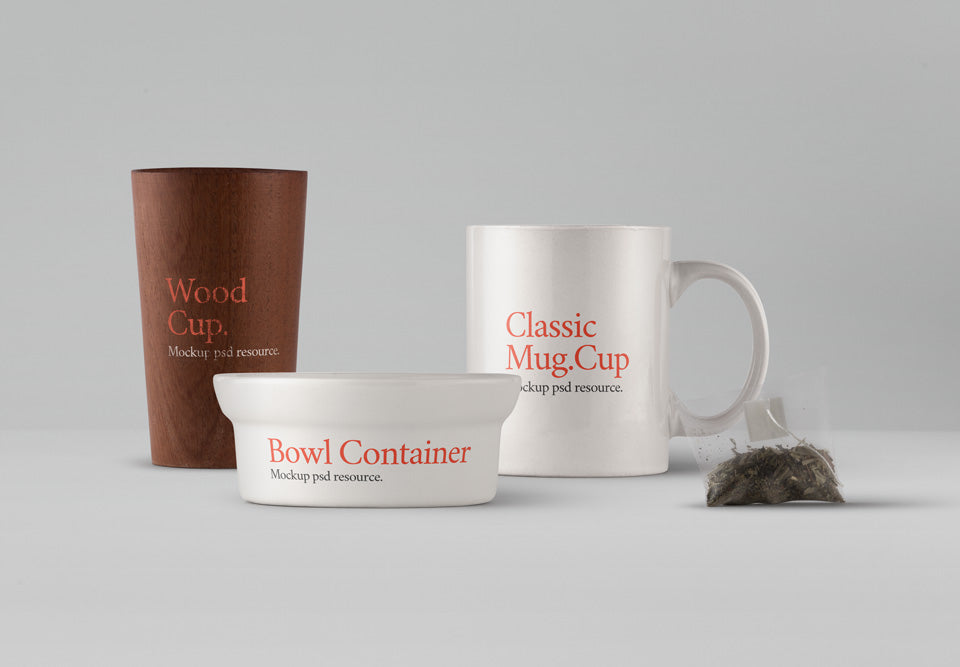 Tableware Psd Packaging Mockup