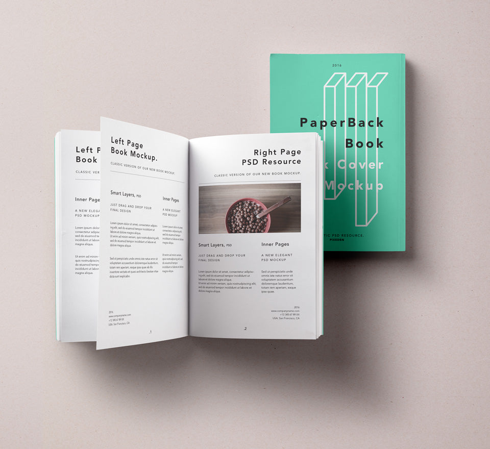 Psd Paperback Book Mockup