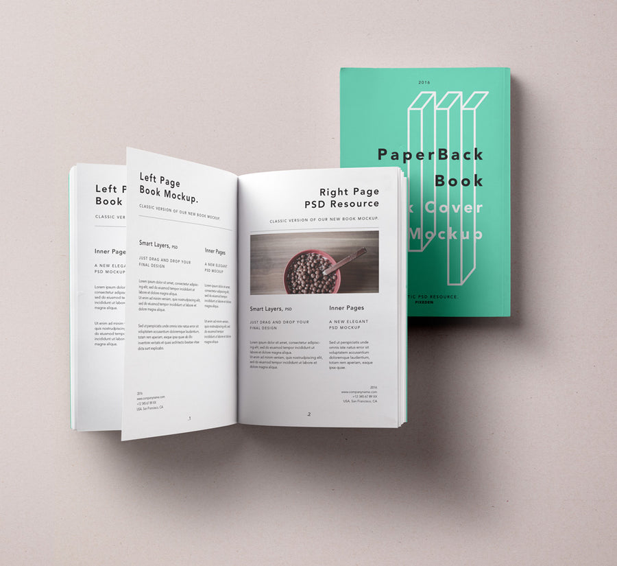 Psd Paperback Book Mockup