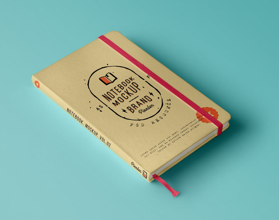 Classic Psd Notebook Mockup