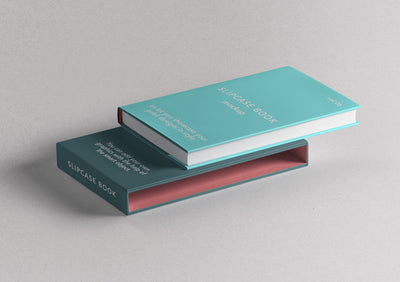 Slipcase Book Psd Mockup Perspective View