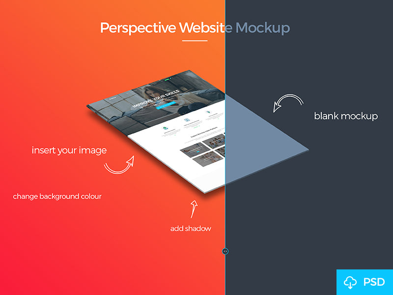 Perspective Website Mockup