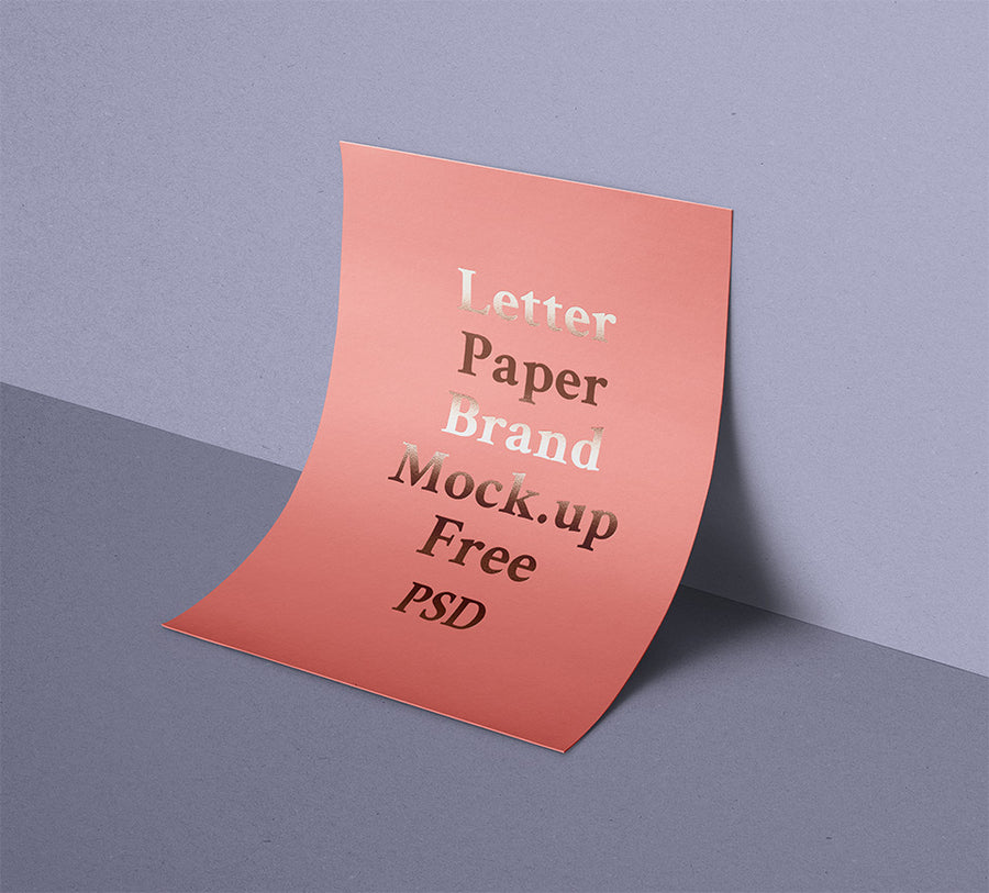 Folded Psd A4 Paper Mockup in Corner