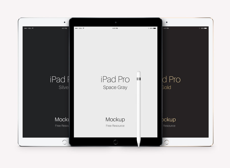 iPad Pro Vector Mockup Psd