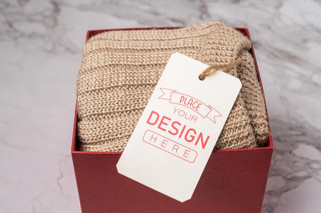 Price Tag On Shirt Psd Mockup Background Psd