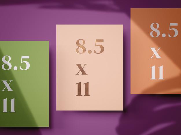 Print Stationery Mockup Tempalte Psd