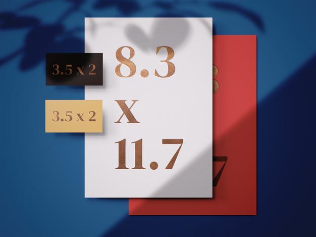 Print Stationery Mockup Template Psd