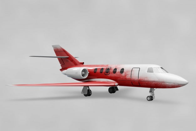 Private Plane Mockup Psd
