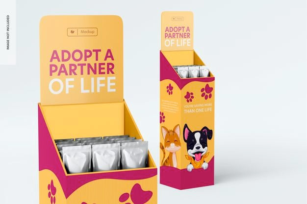 Product Display Stands Mockup Psd