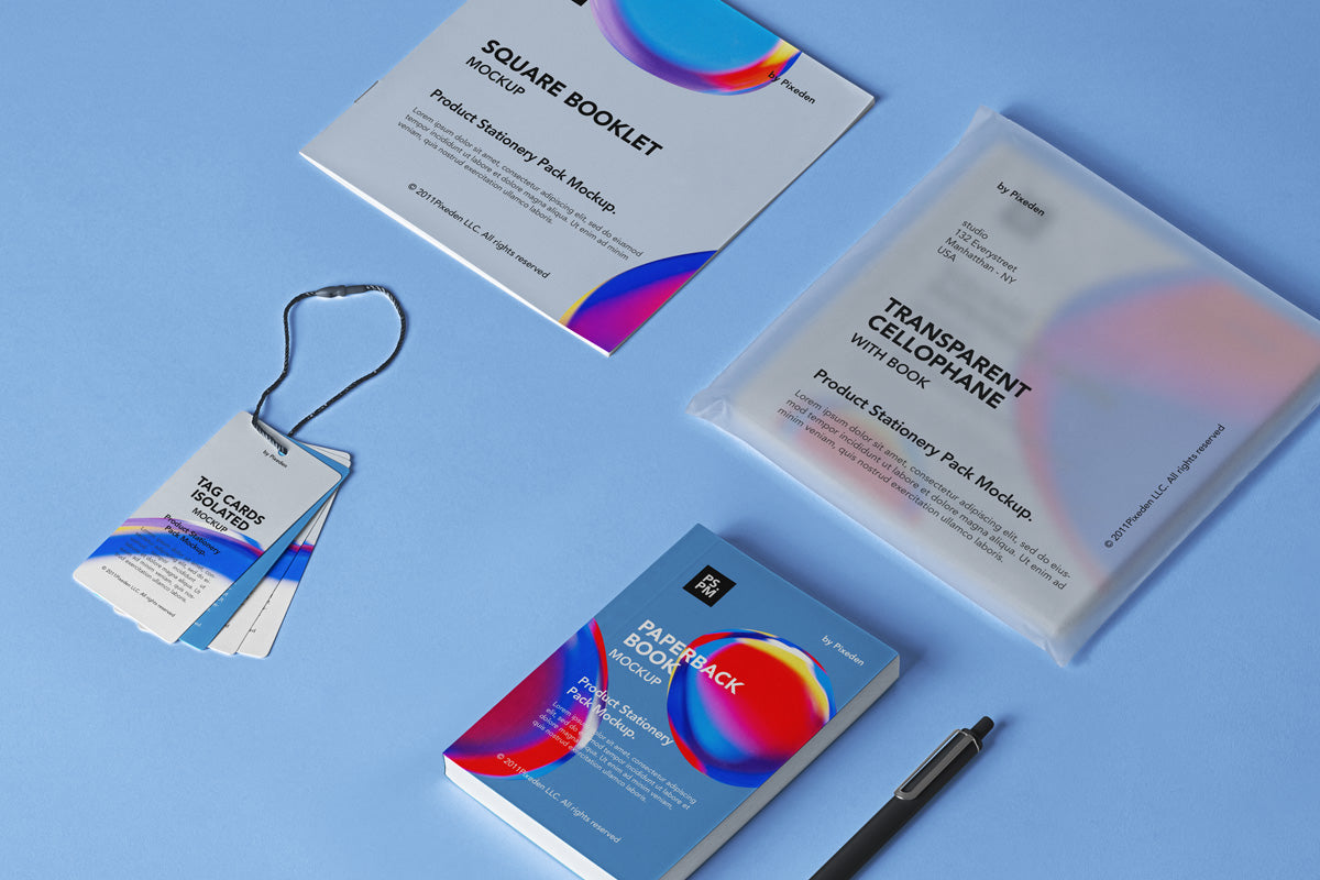 Product Psd Stationery Mockup Set