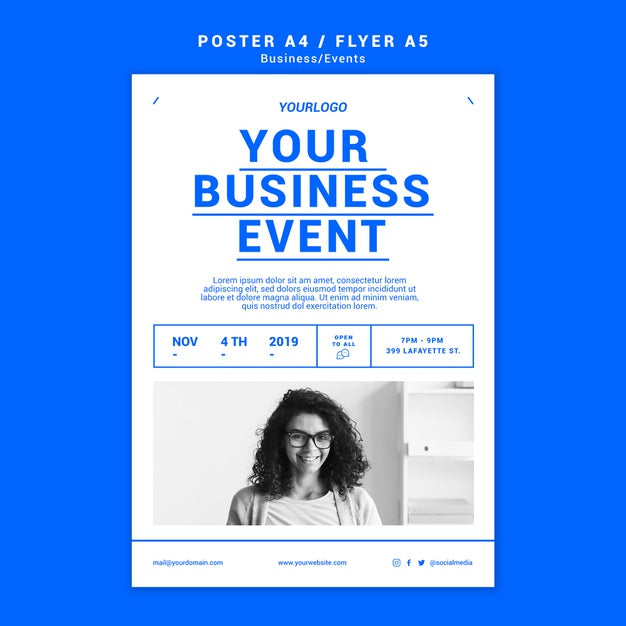 Professional Business Poster Template Psd