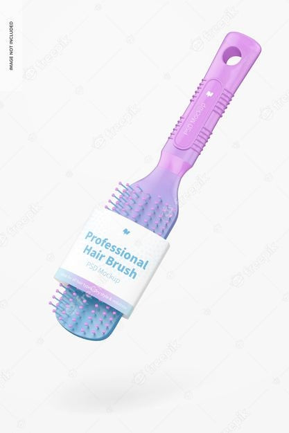 Professional Hair Brush Mockup, Floating Psd