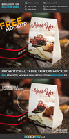 Promotional Table Talkers – Psd Mockup