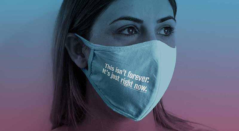 Protective Corona Cloth Face Mask Mockup Psd