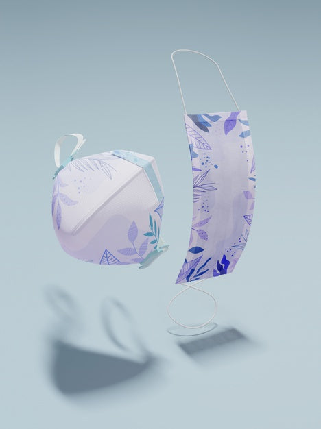 Protective Masks With Shadows Psd