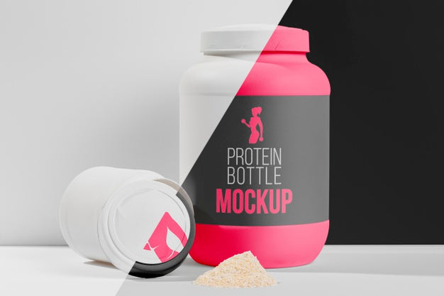 Protein Bottle For Women Mock-Up Psd