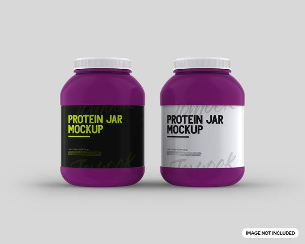 Protein Jar Mockup Psd