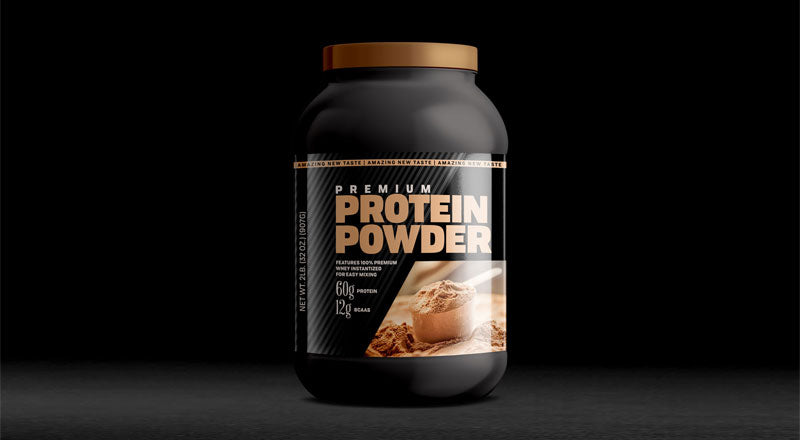 Protein Powder Bottle Mockup Psd