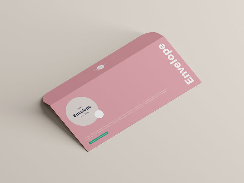 Psd 9×4 Envelope Mockup
