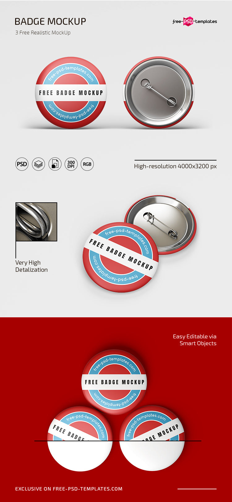 Elegant Badge Mockup For Merchandising Psd - Mockup Hunt