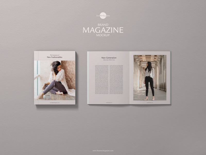 Psd Brand Magazine Mockup