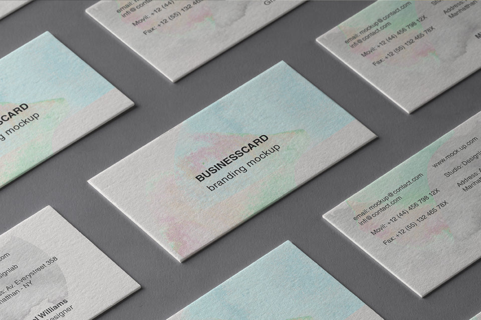 Psd Business Card Branding Mockup 3