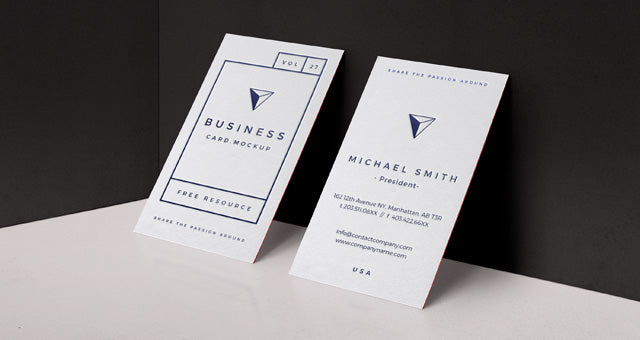 Psd Business Card Mock-Up Vol27