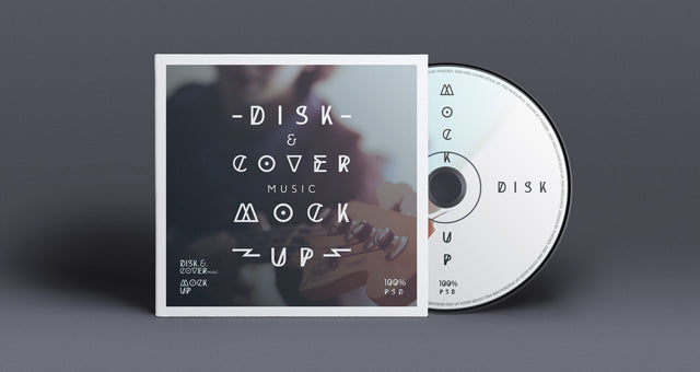 Psd Cd Cover Disk Mock Up