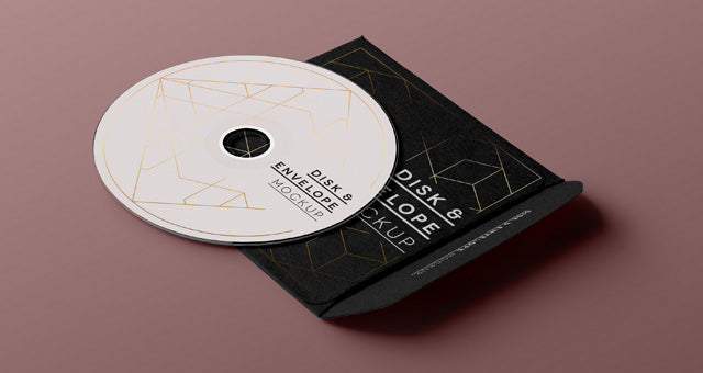 Psd Cd Disk Sleeve Mock Up