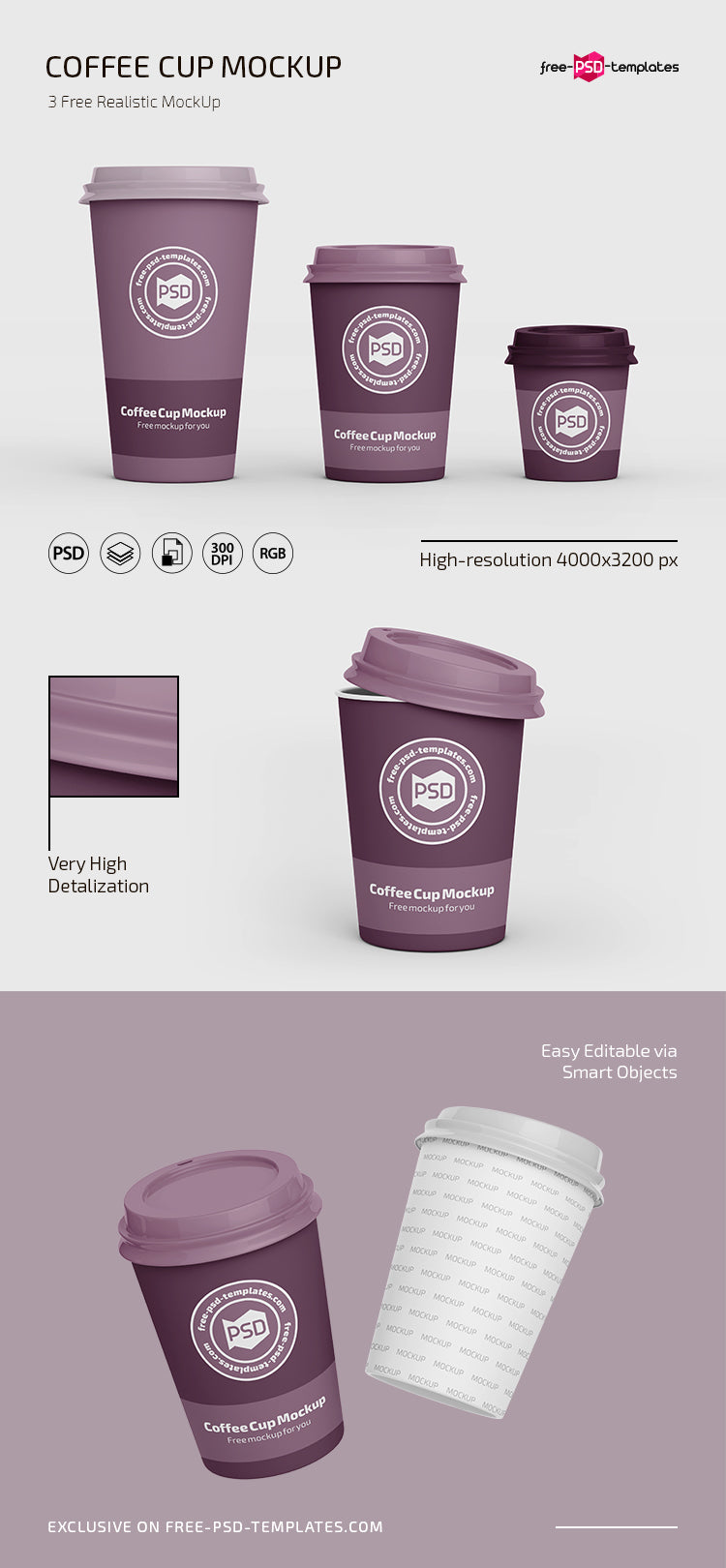 Psd Coffee Cup Mockup Templates
