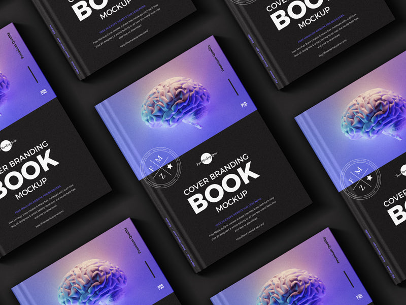 Psd Cover Branding Book Mockup