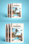Psd Cover Branding Magazine Mockup