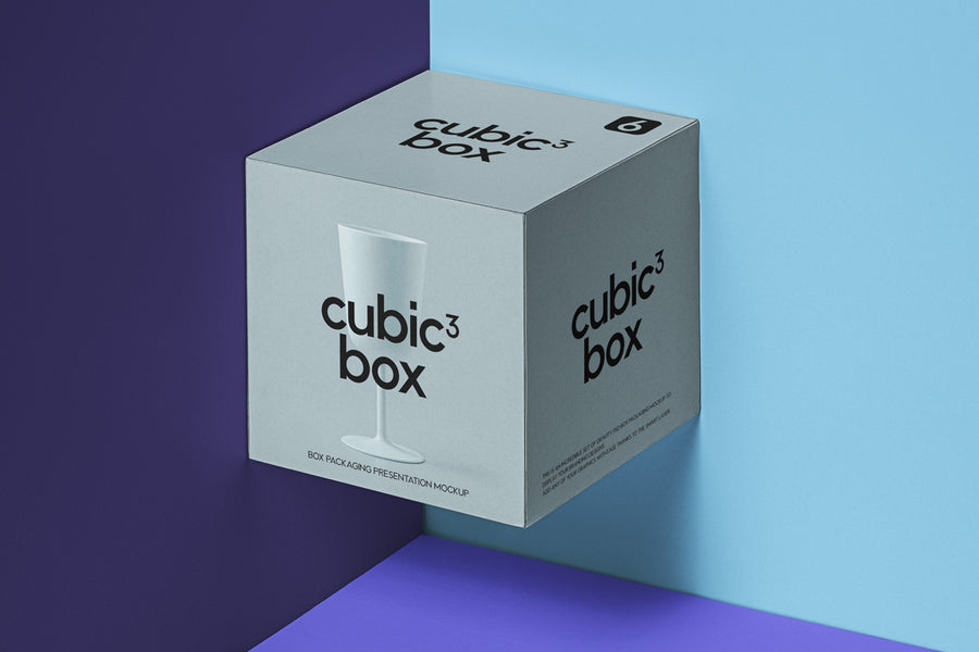 Psd Cubic Box Packaging Mockup