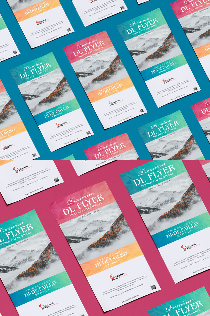 Psd Fabulous Brand Dl Flyer Mockup