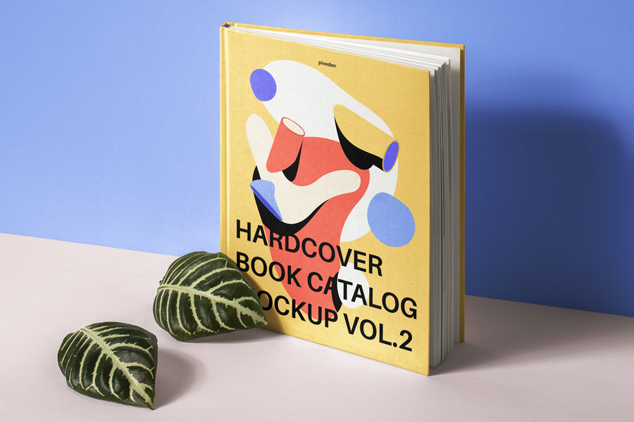 Psd Hardcover Book Catalog Mockup 2