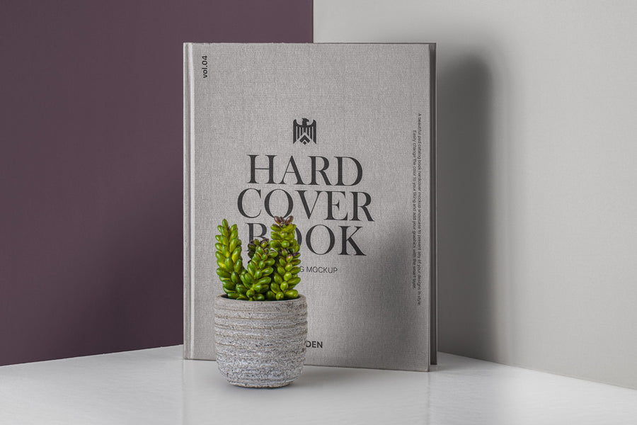 Psd Hardcover Book Catalog Mockup 4