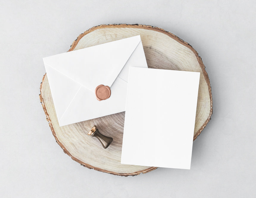 Psd Invitation Card & Envelope Mockup