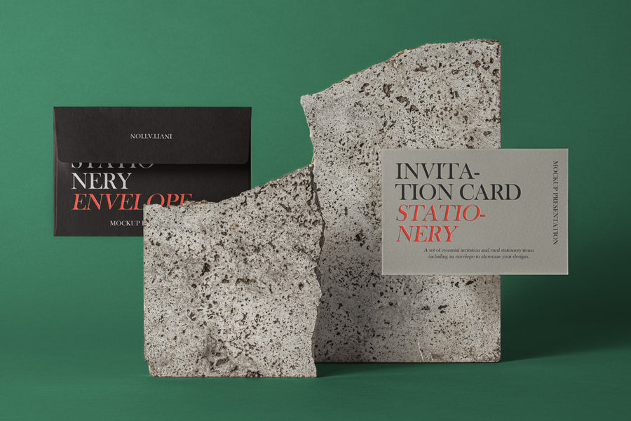 Psd Invitation Mockup Set