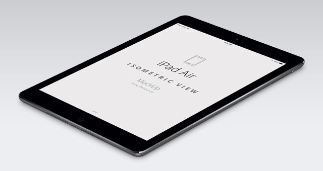 Psd Ipad Air Perspective Mockup
