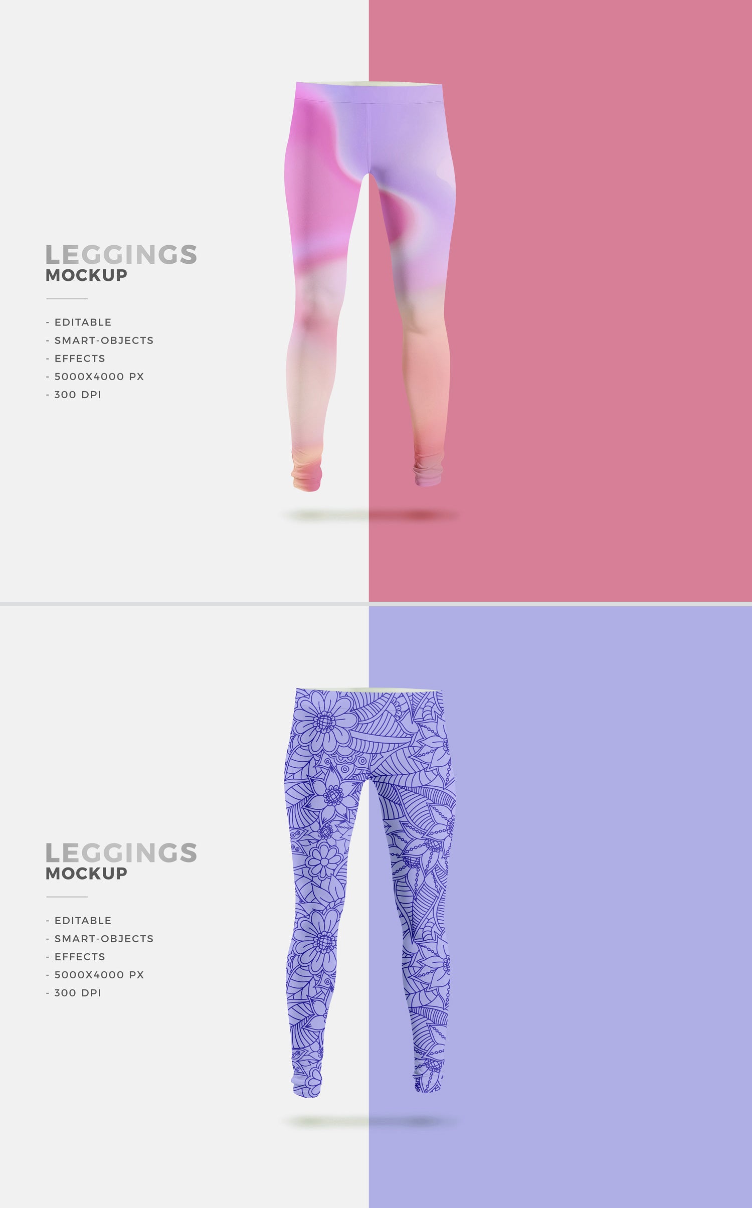 Psd Laddies Fashion Leggings Mockup