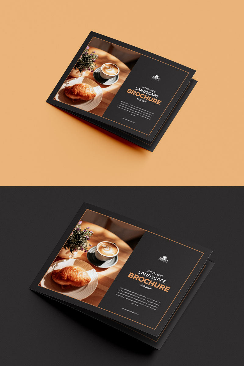 Psd Landscape Brochure Mockup