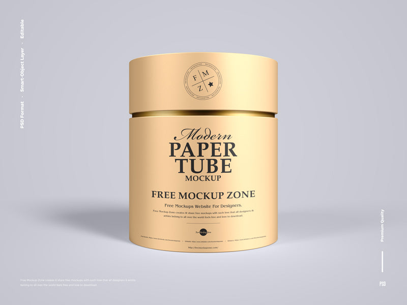 Psd Modern Paper Tube Mockup