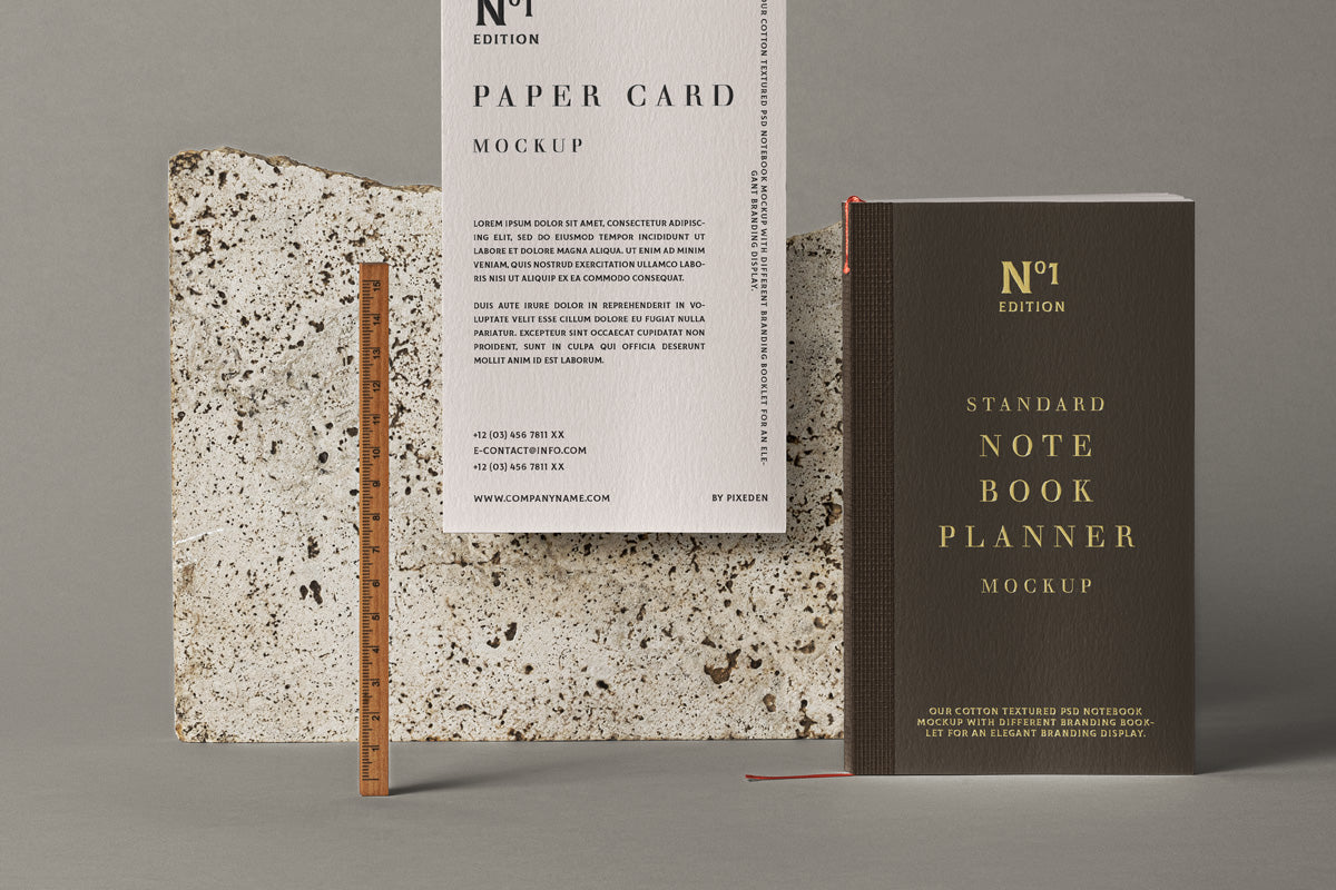 Psd Notebook Stationery Mockup 2