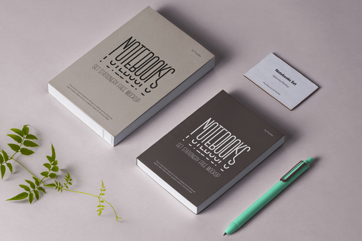Psd Notebook Stationery Mockup