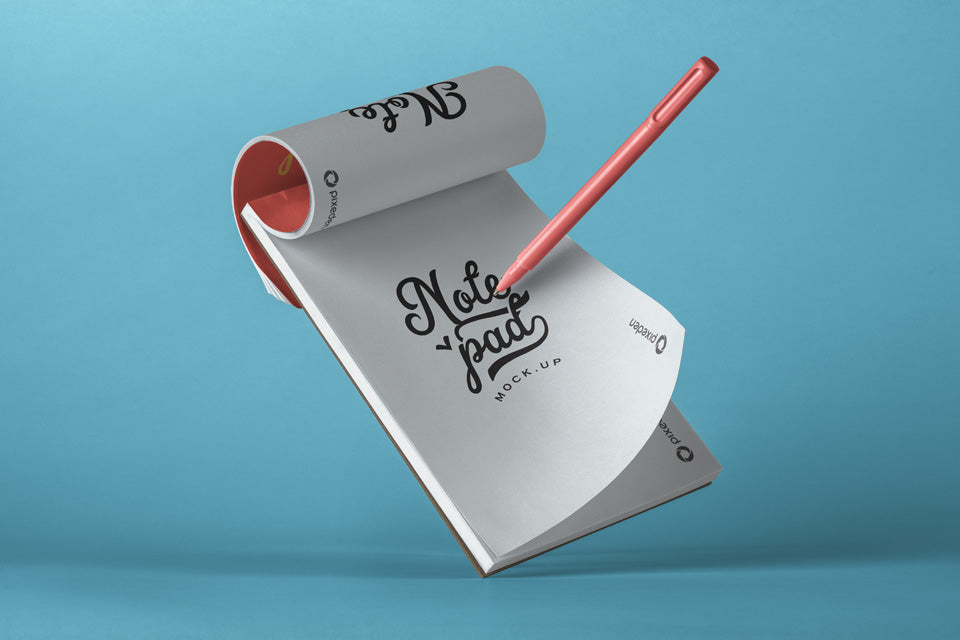Psd Notepad Mockup Vol4