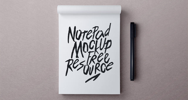 Psd Notepad Mockup