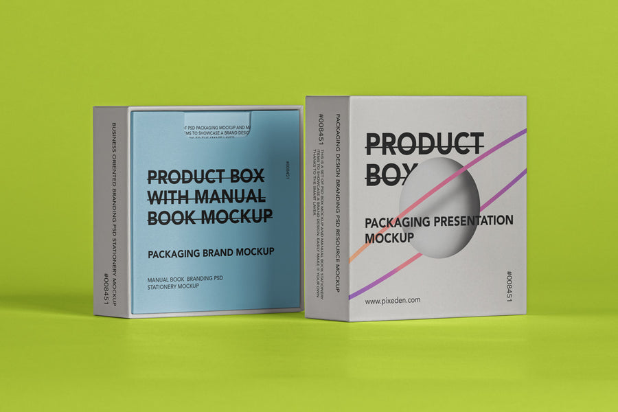 Psd Product Box Mockup Scene